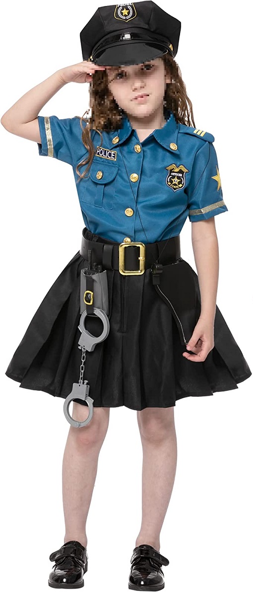 Disfraz de policía para mujer, uniforme de policía de manga corta para mujer adulta, fiesta de Halloween, fantasía de policía LingWen 8390612386015 | Bodega Aurrera en línea