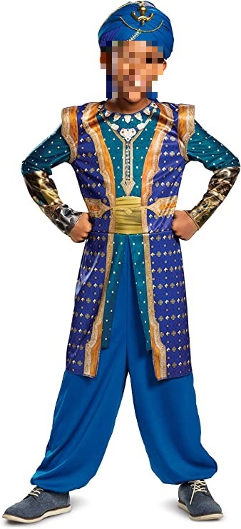 Disfraz De Genio De Aladín Infantil – Talla 4 – Ideal Para Carnaval Y Fiestas De Disfraces